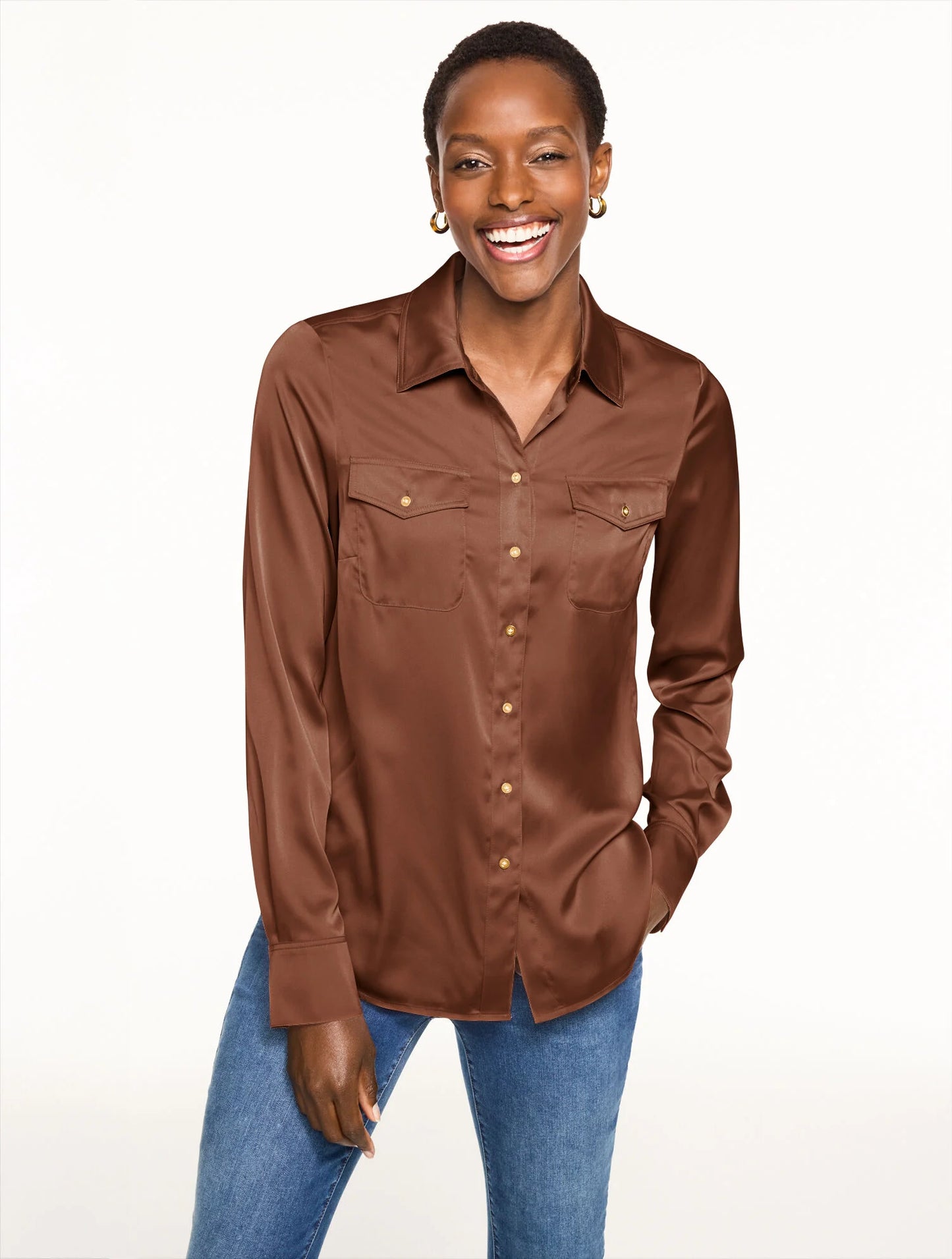 Soft Satin Charmeuse Shirt