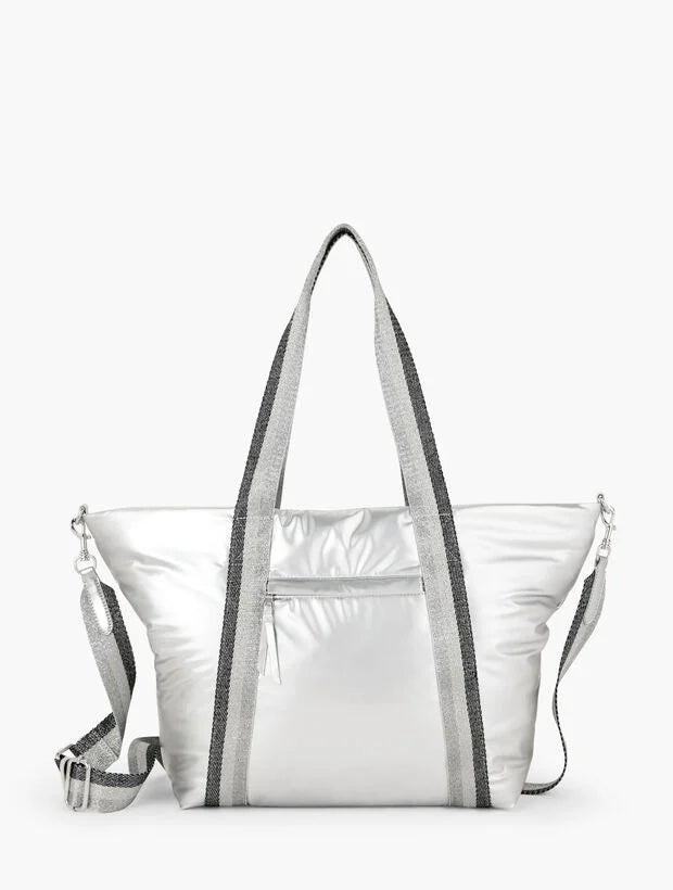 Metallic Nylon Tote