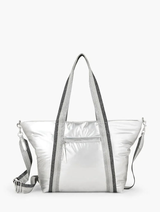 Metallic Nylon Tote
