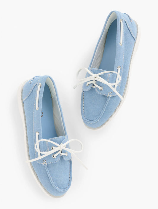 Finley Chambray Boat Shoes