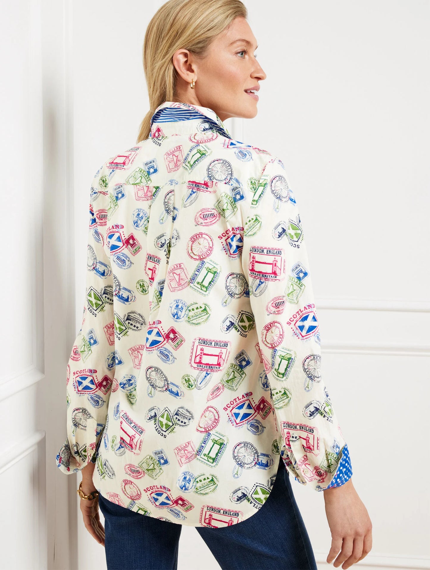 Modern Classic Shirt - Passport Stamps