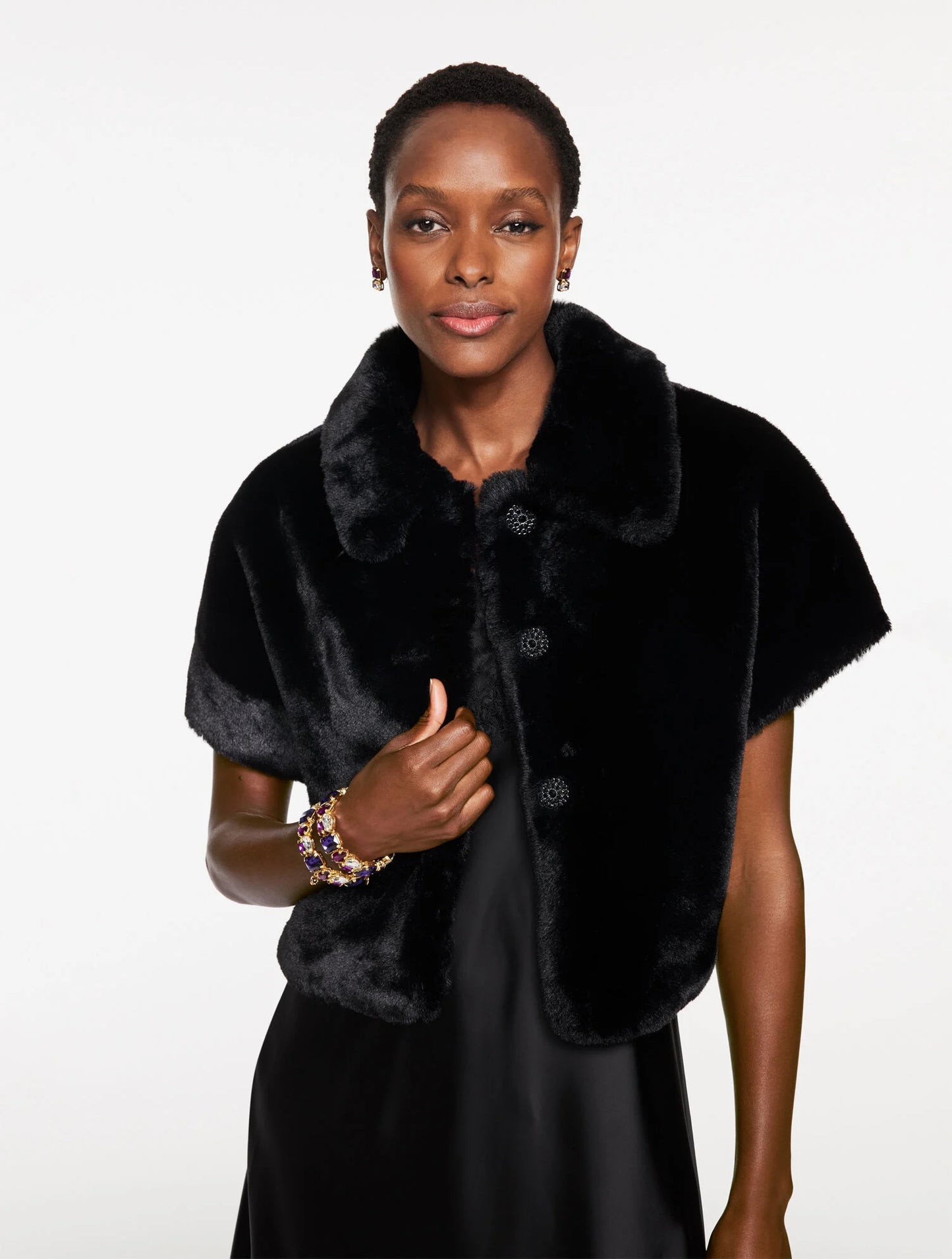 Faux Fur Capelet