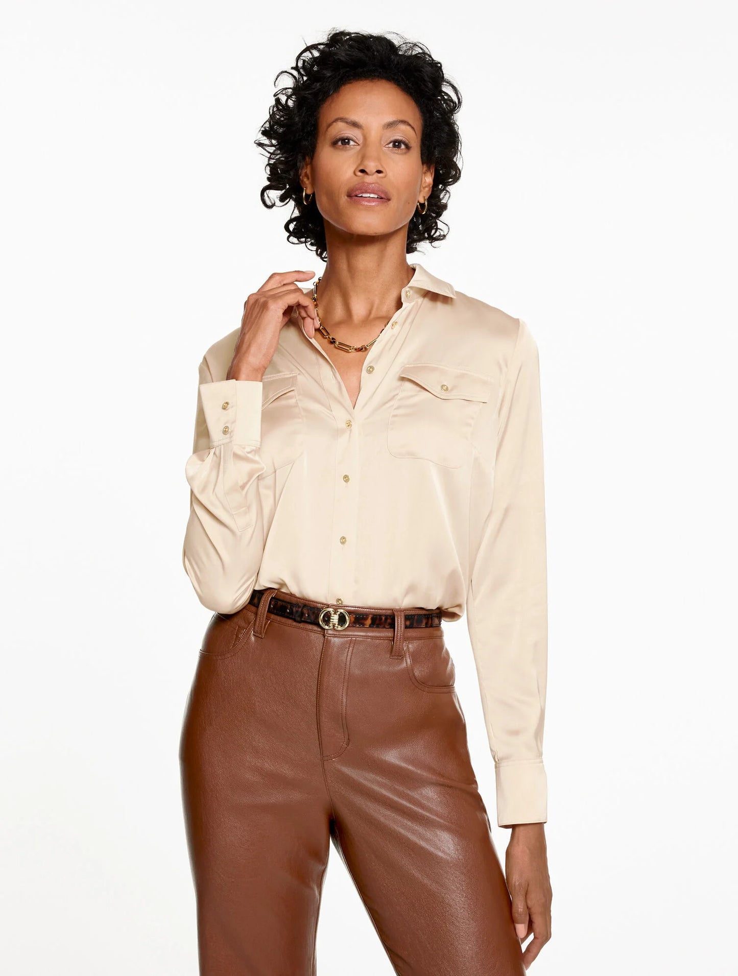 Soft Satin Charmeuse Shirt