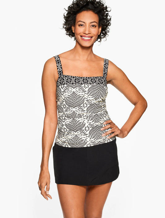 Sun Ocean Sand Square Neck Tankini - Sedona