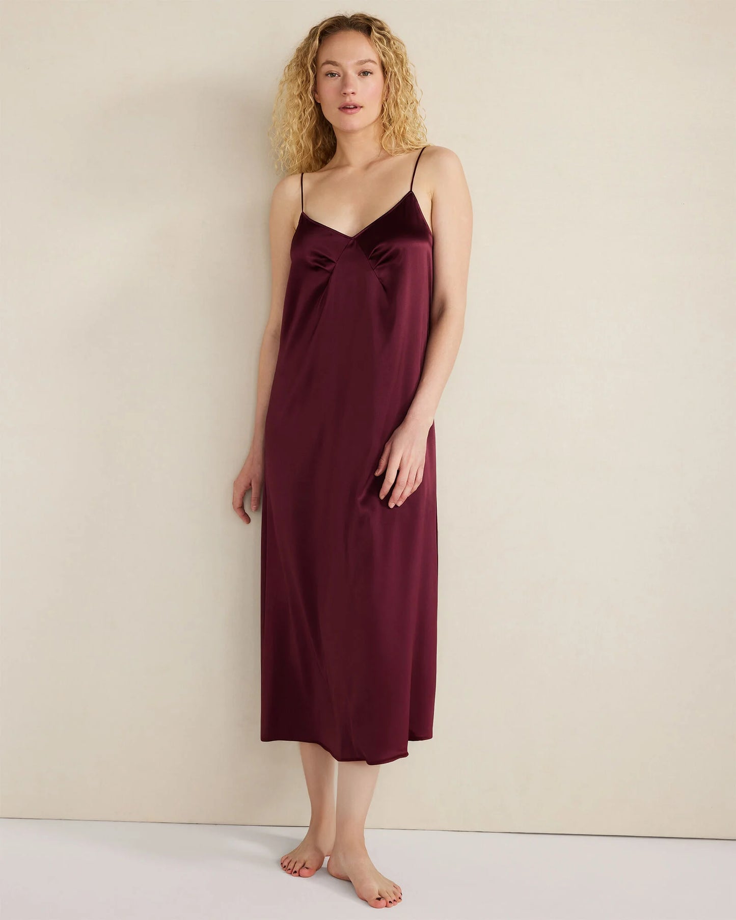 Washable Silk Pleated Chemise