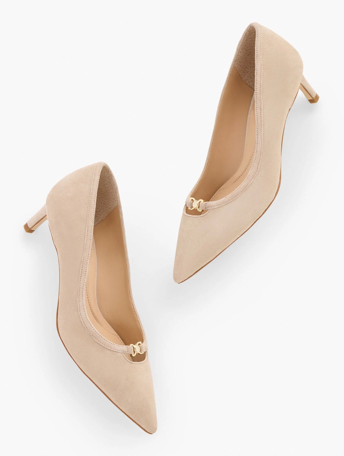 Elena Suede Pointed Toe Pumps