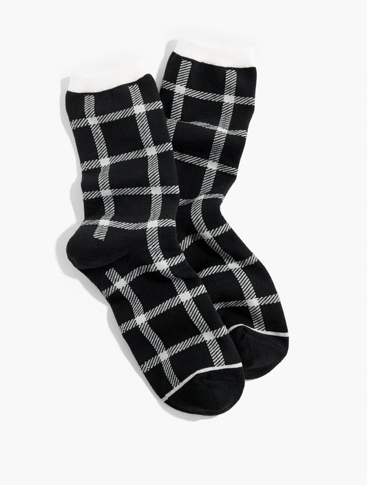 Windowpane Trouser Socks