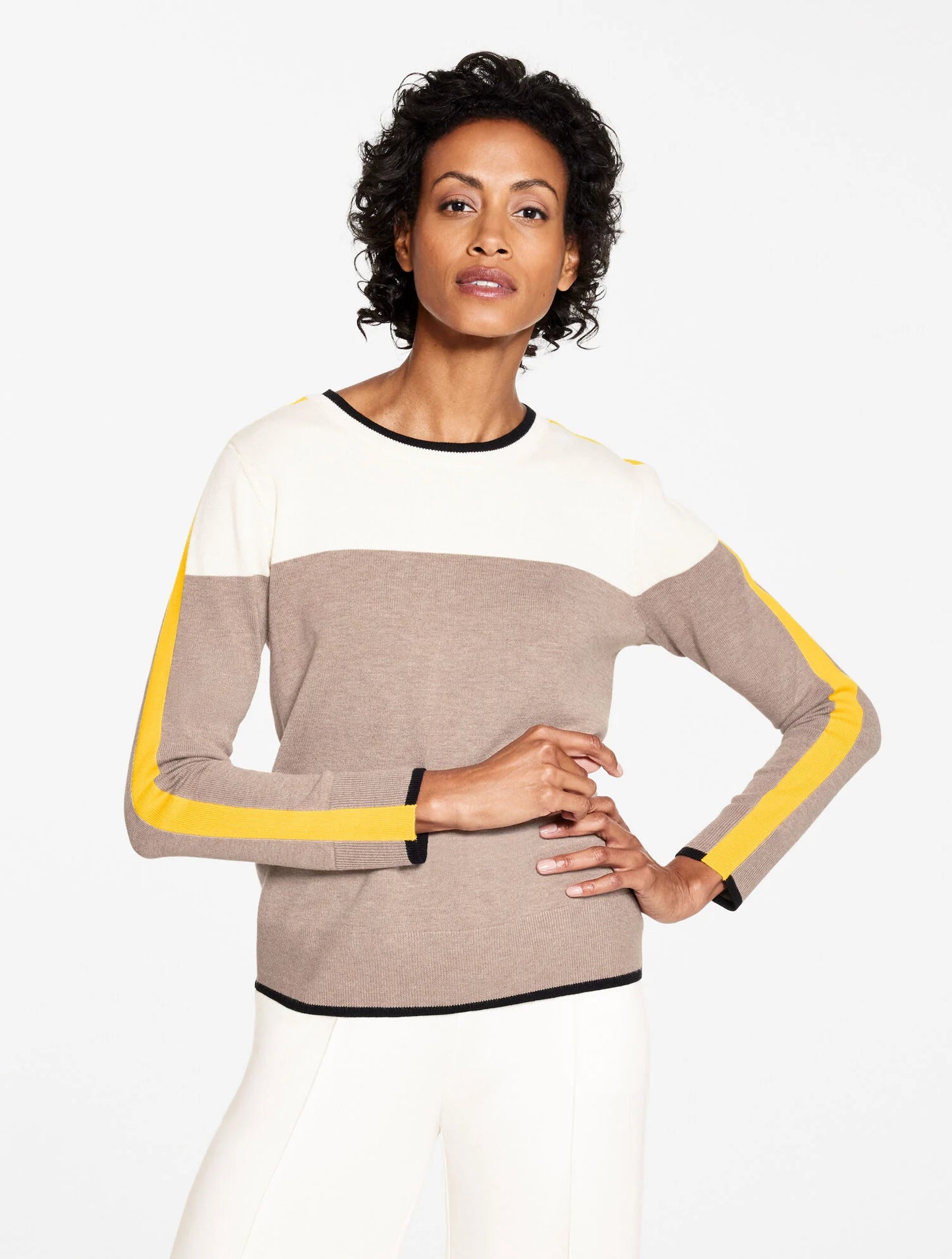 Crewneck Sweater - Colorblock