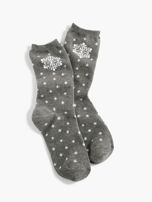 Dazzle Snowflake Trouser Socks