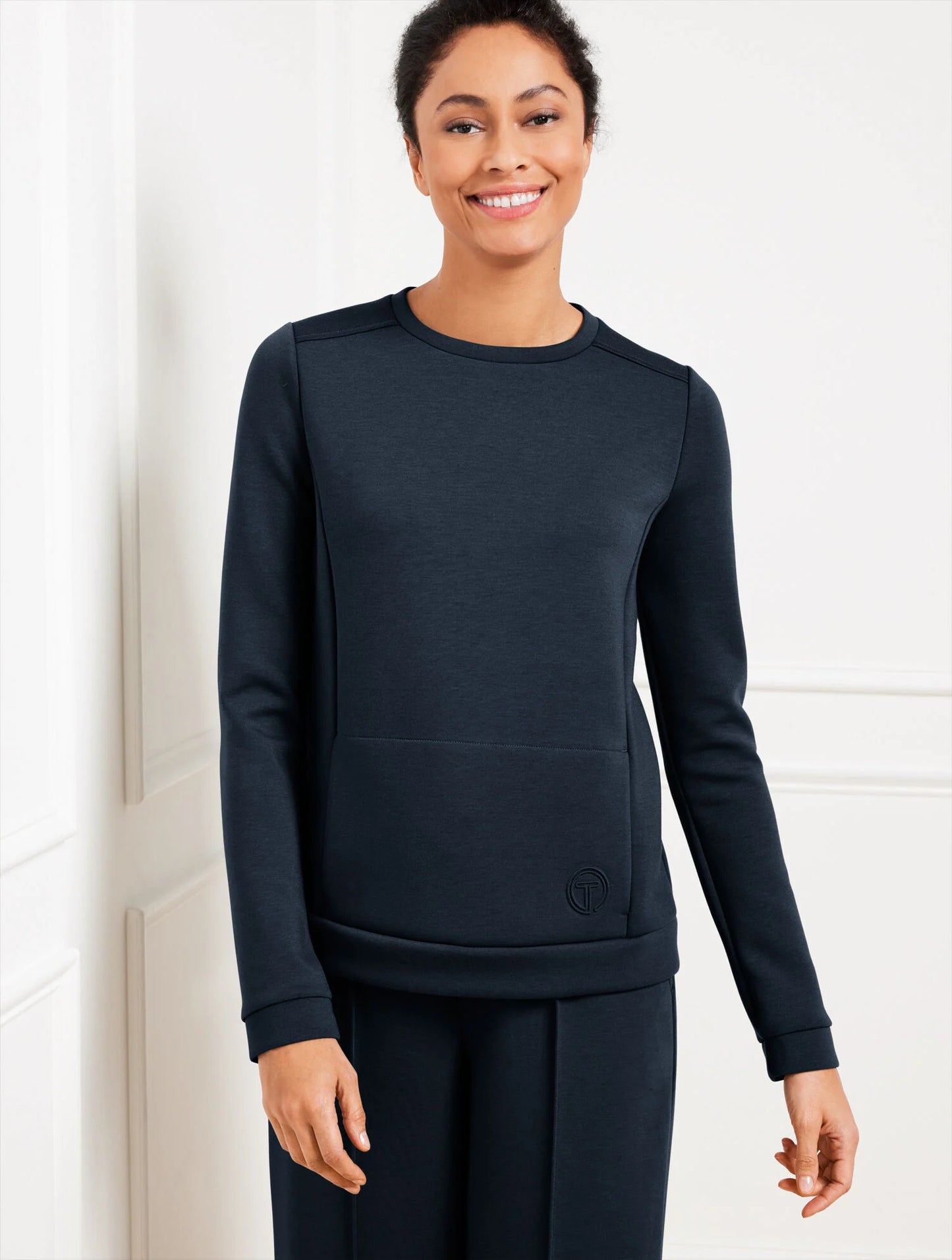 AirKnit Stretch Pleat Back Pullover
