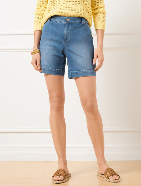 Summerweight Denim Shorts - Martina Wash