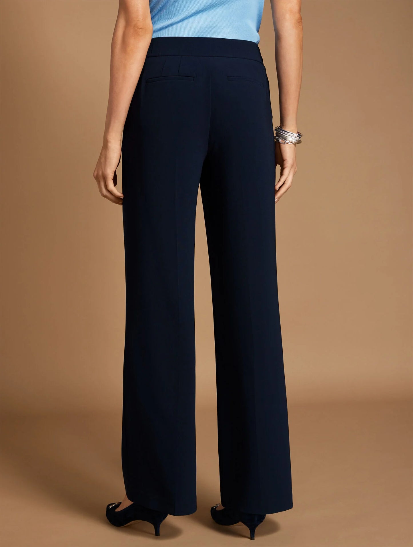 Easy Travel Wide Leg Pants