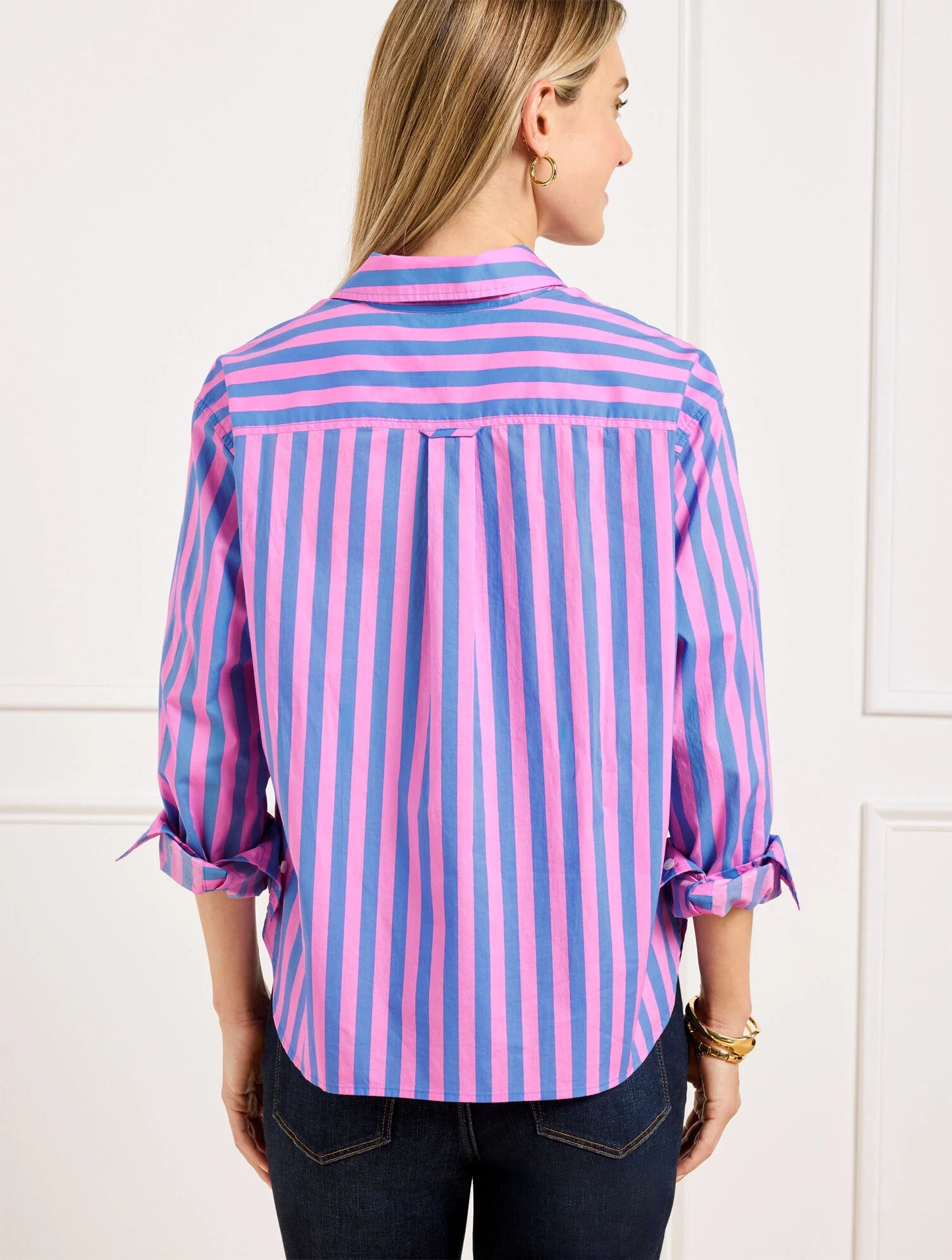 Short Shirt - Garden Stripe