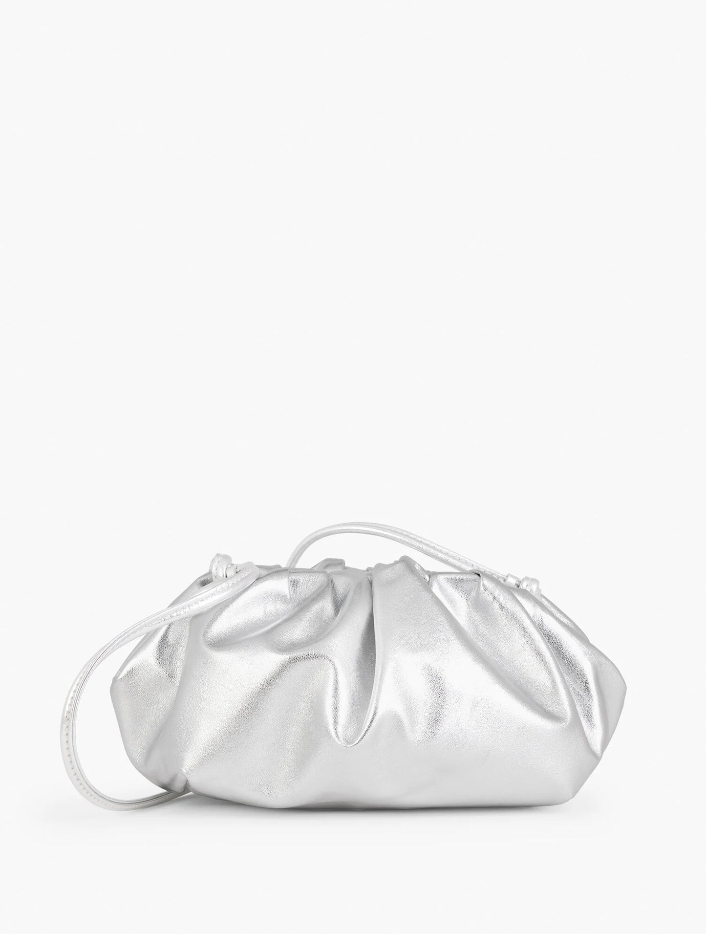 Cinched Nappa Metallic Crossbody Bag