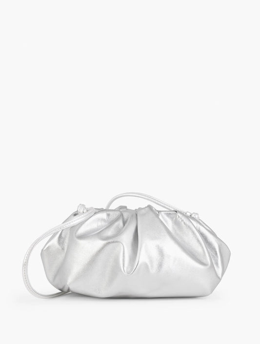 Cinched Nappa Metallic Crossbody Bag