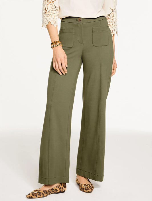 Wide Leg Ponte Pants