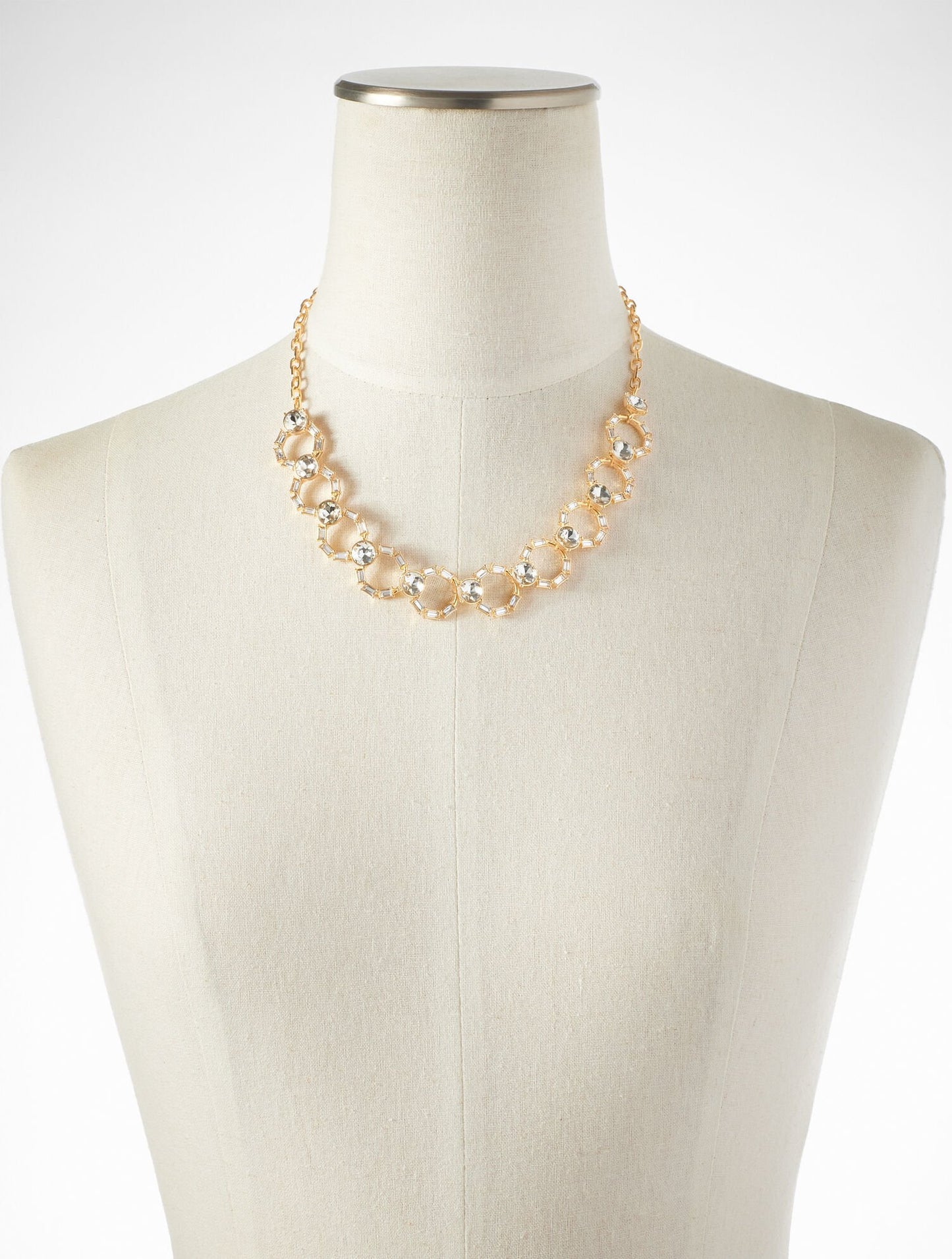 Interlocking Baguette Necklace