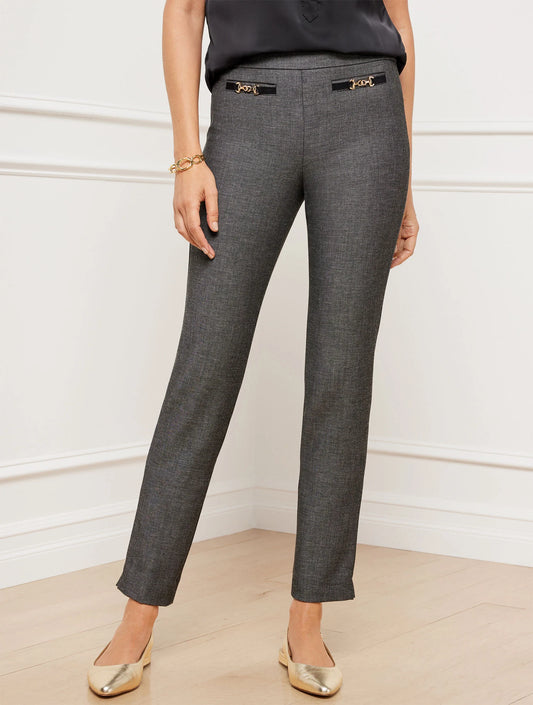 Talbots Chatham Slim Ankle Pants - Sharkskin