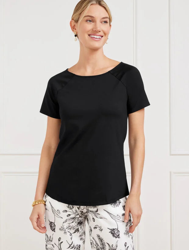 Effortless Jersey Bateau Neck Tee