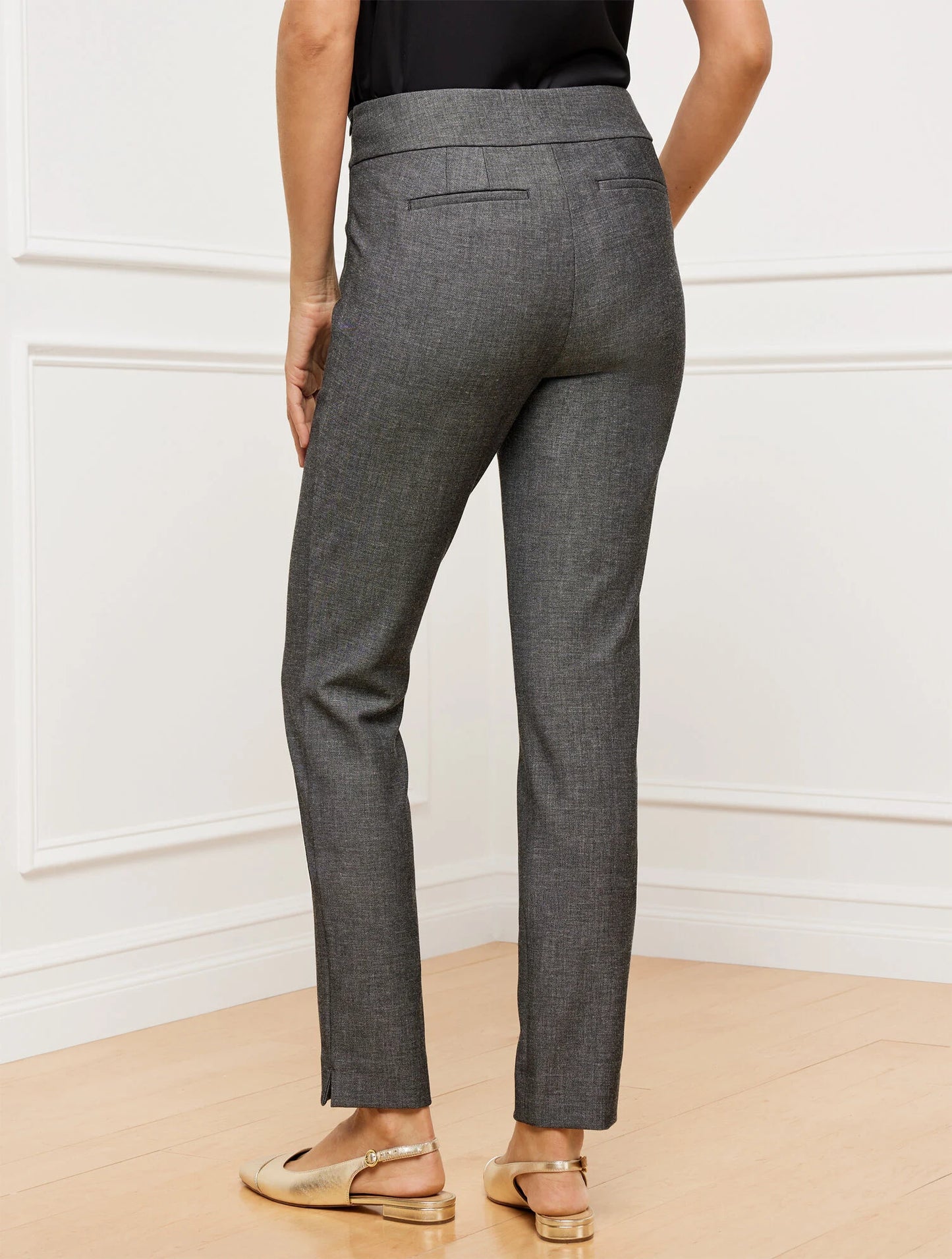 Talbots Chatham Slim Ankle Pants - Sharkskin