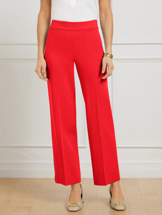 Tailored Stretch Slim Wide Ankle Pants