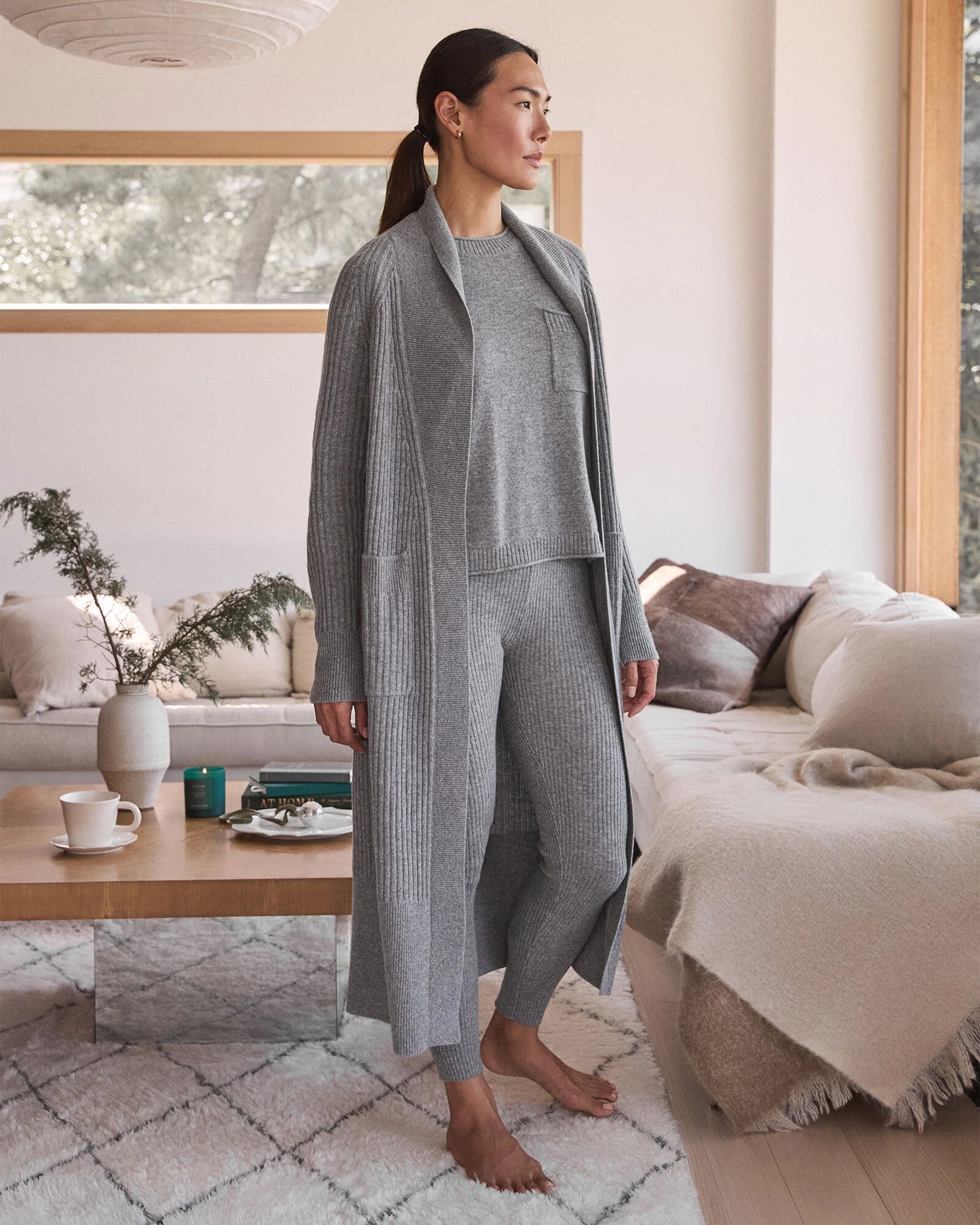 Cashmere Rib Knit Leggings