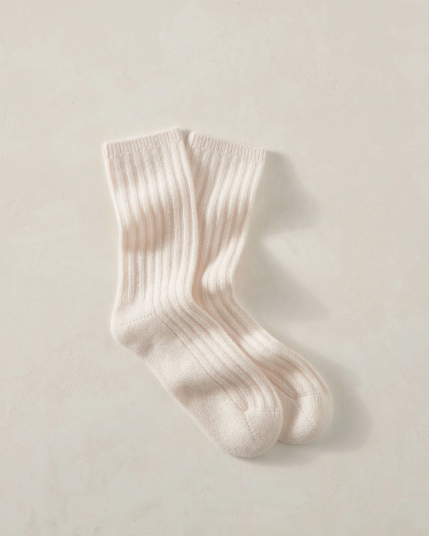 Cashmere Blend Ribbed Socks