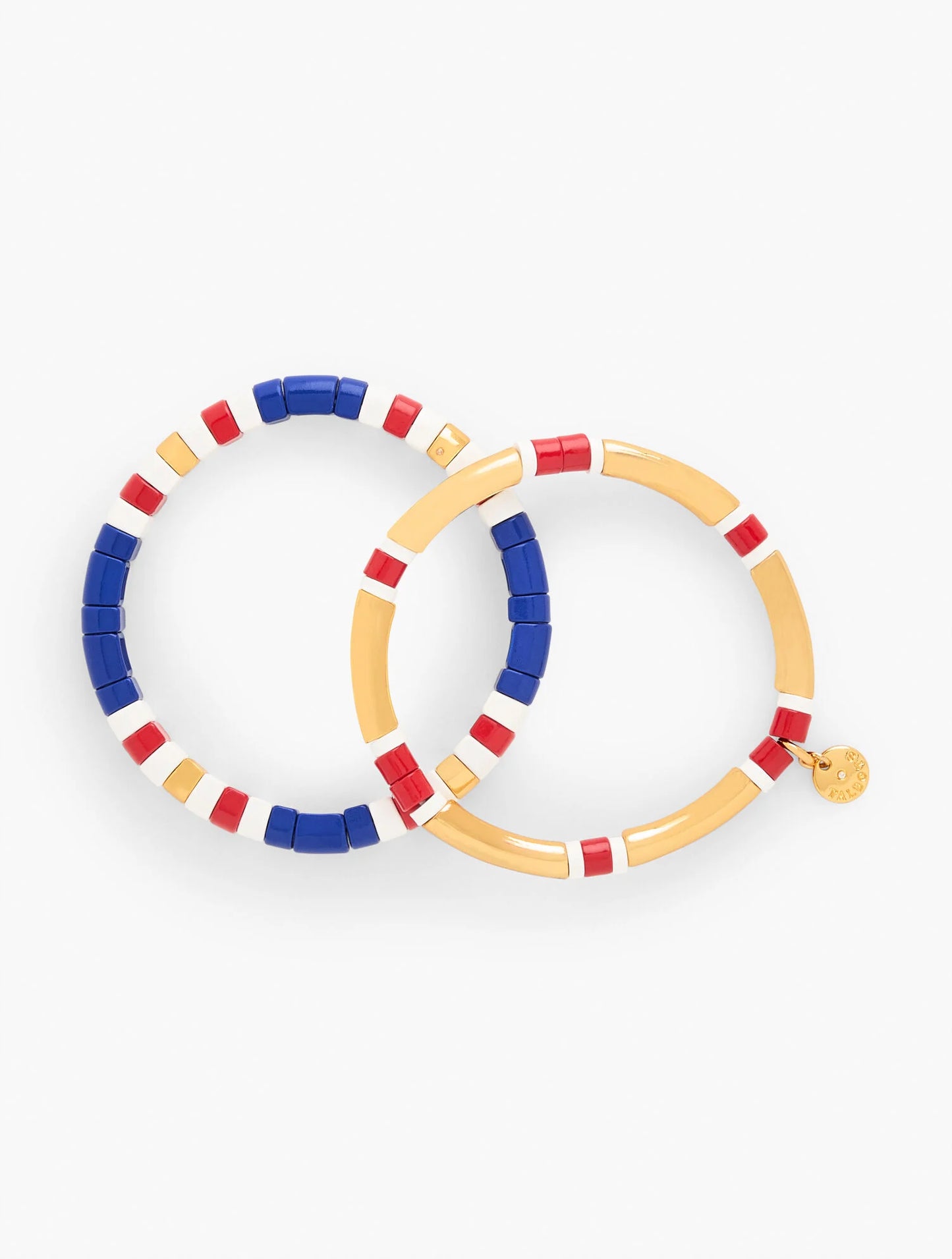 Colored Tile Stretch Bracelet Set