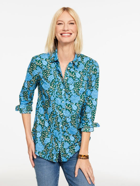 Modern Classic Shirt - Leafy Floral