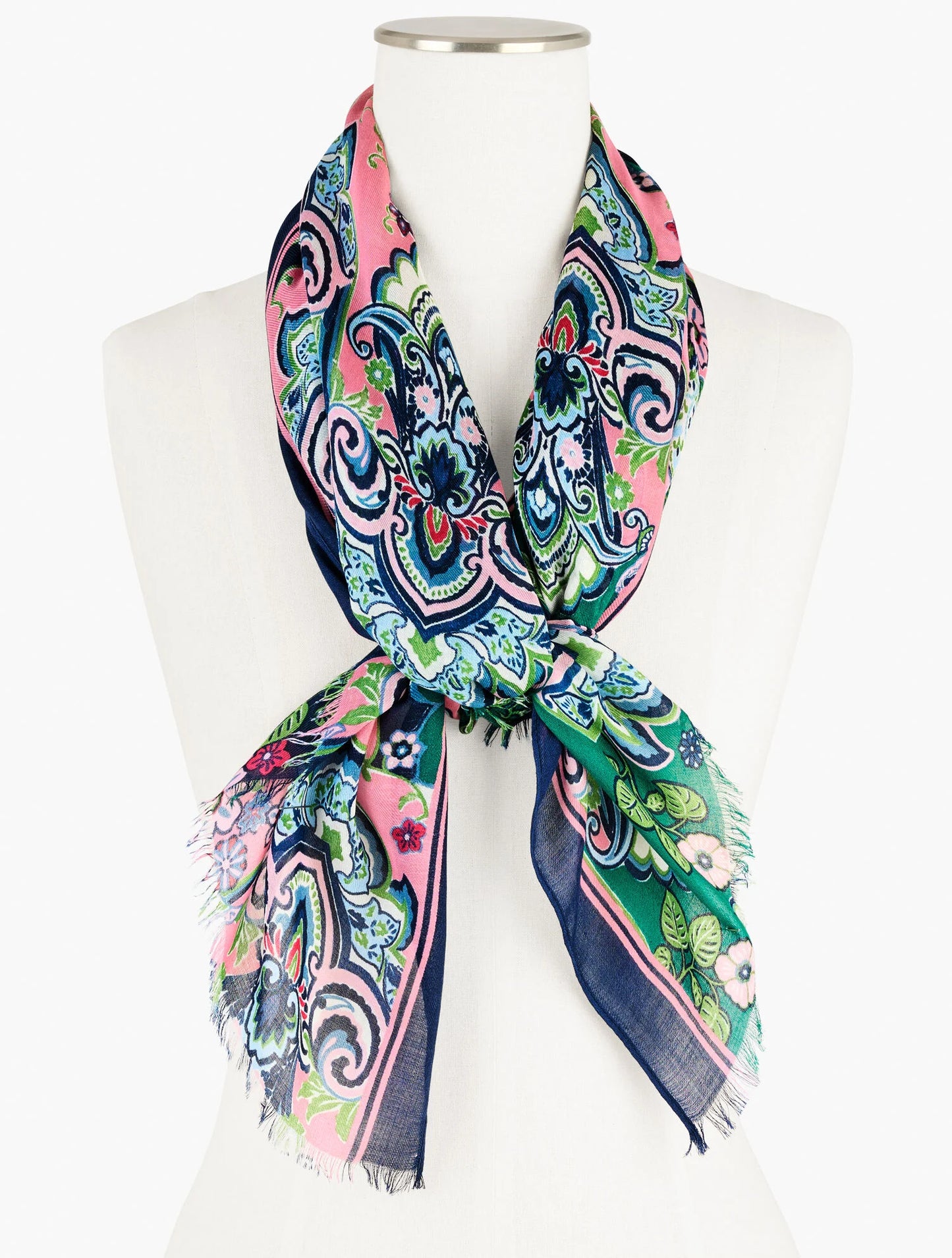 Elaborate Medallion Oblong Scarf