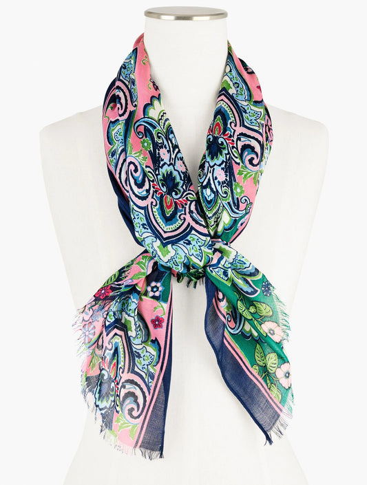 Elaborate Medallion Oblong Scarf