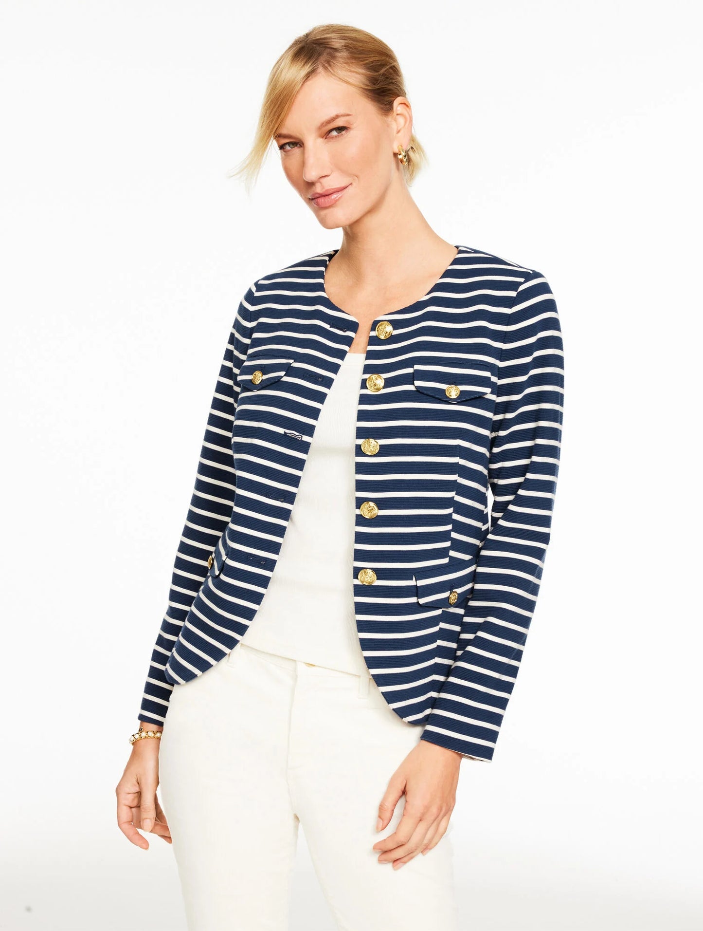 Stripe Knit Jacket