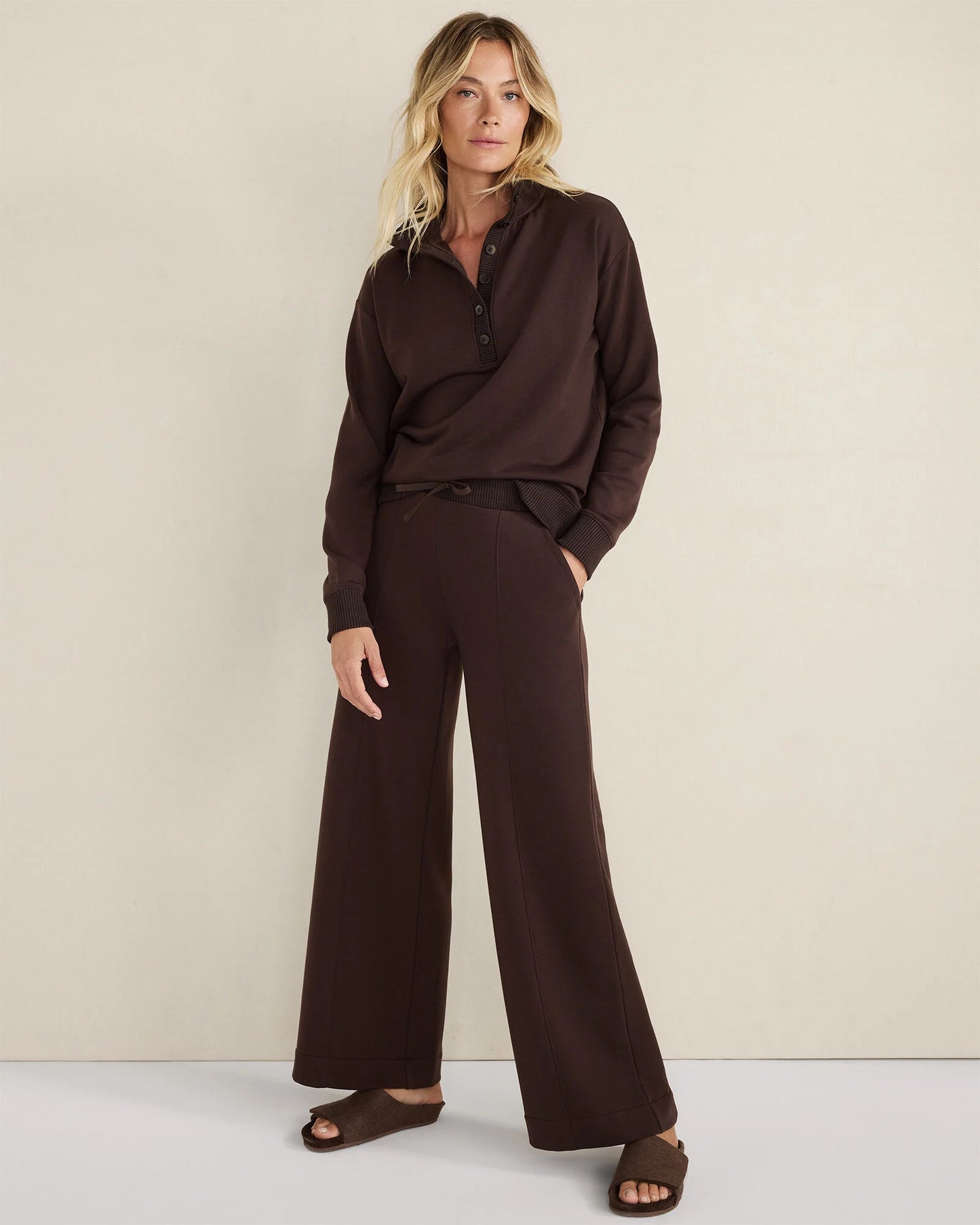 Fleece Wide Leg Pants