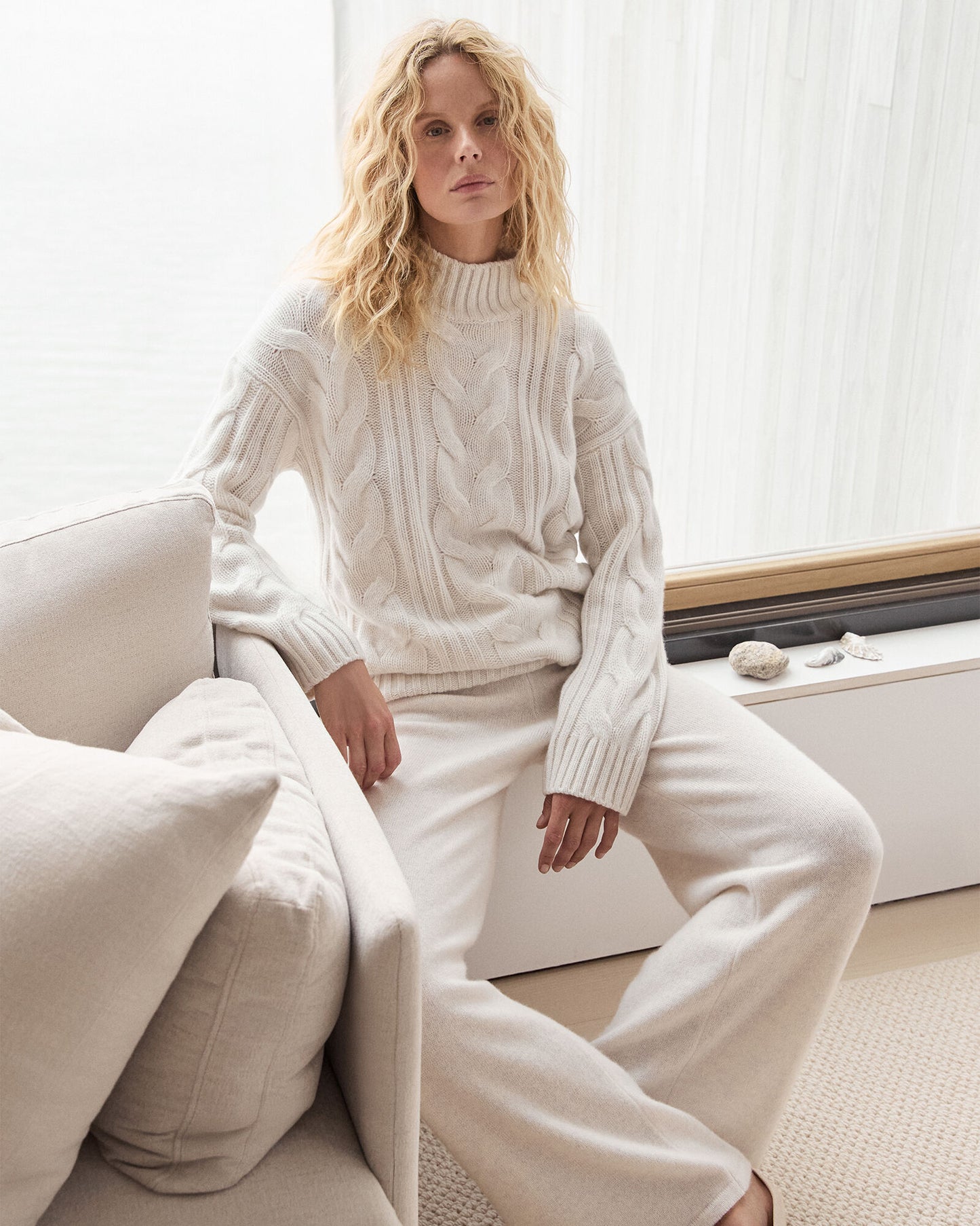 Cashmere Wide Leg Pants