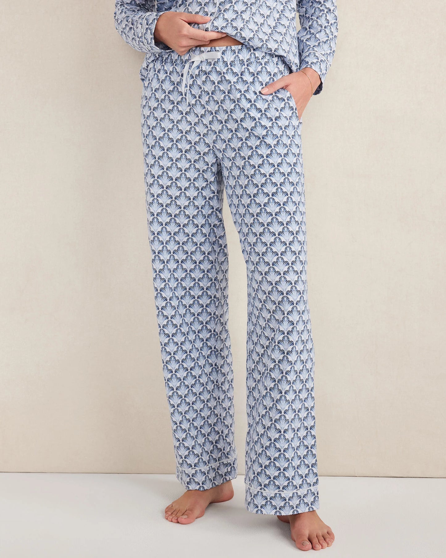 Organic Cotton Jersey Seashell Sleep Set