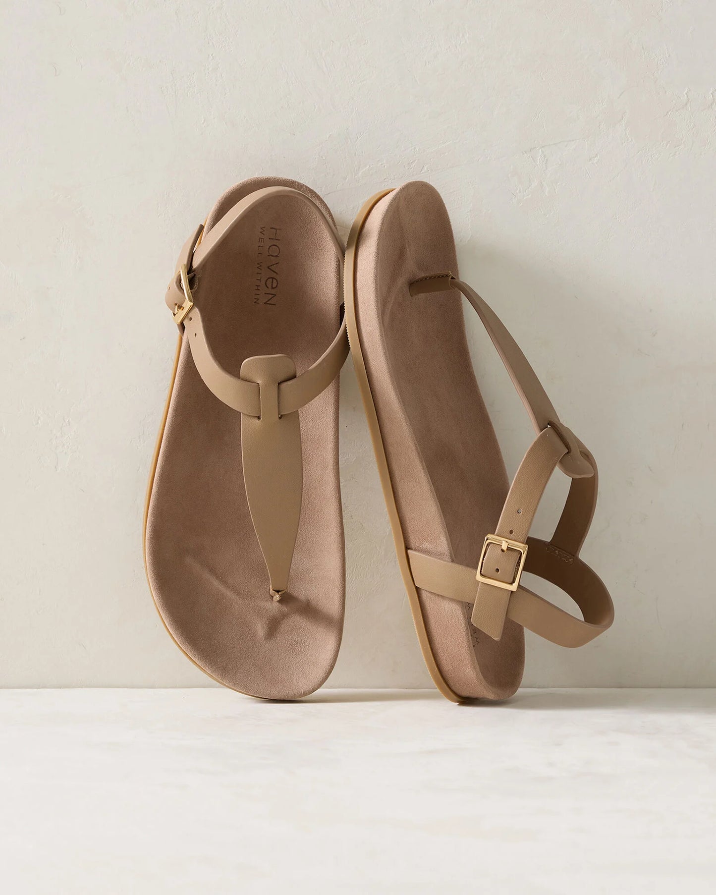 Suede Thong Sandals