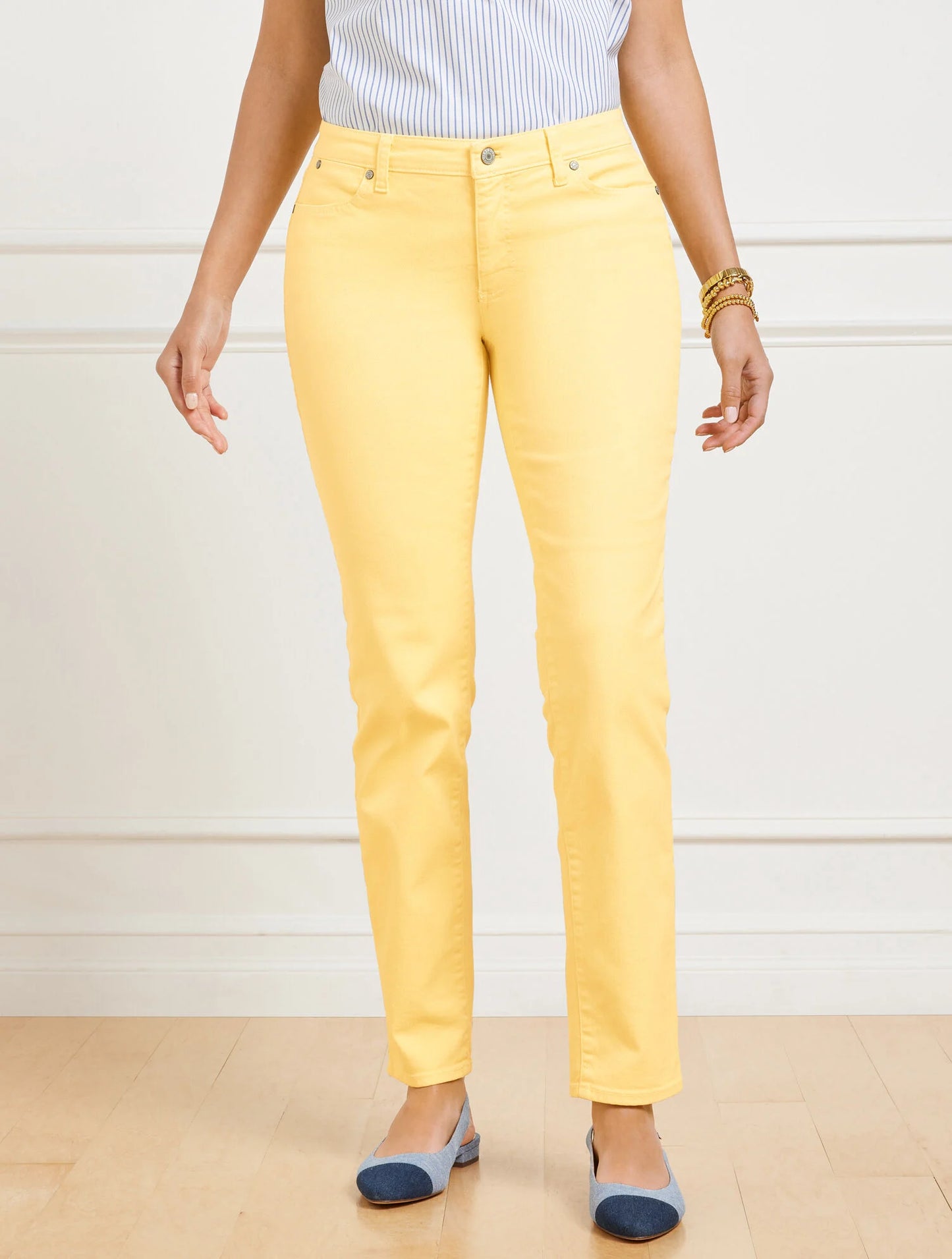 Slim Ankle Jeans - Garment Dye - Curvy Fit
