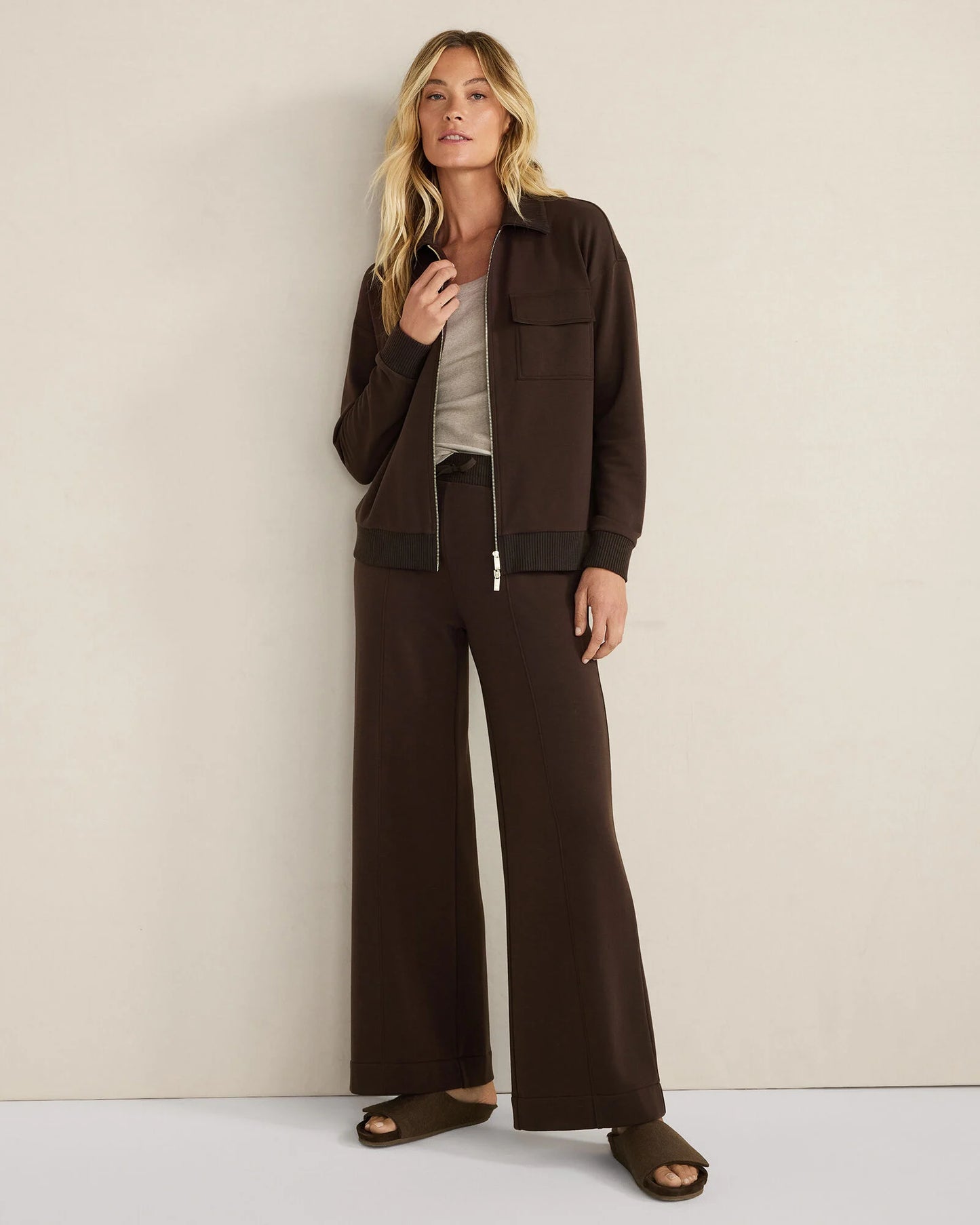 Fleece Wide Leg Pants