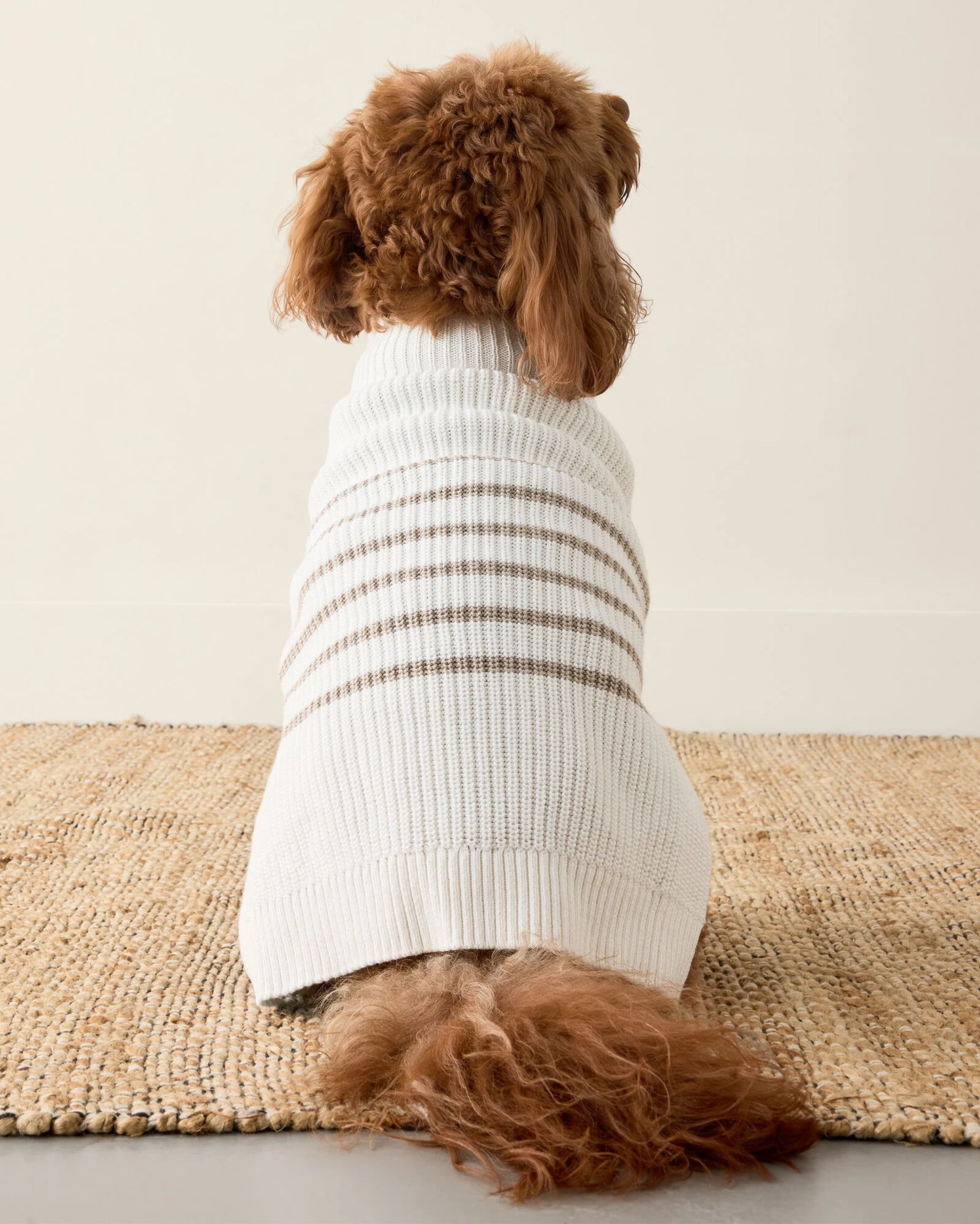 Organic Cotton Striped Dog Sweater