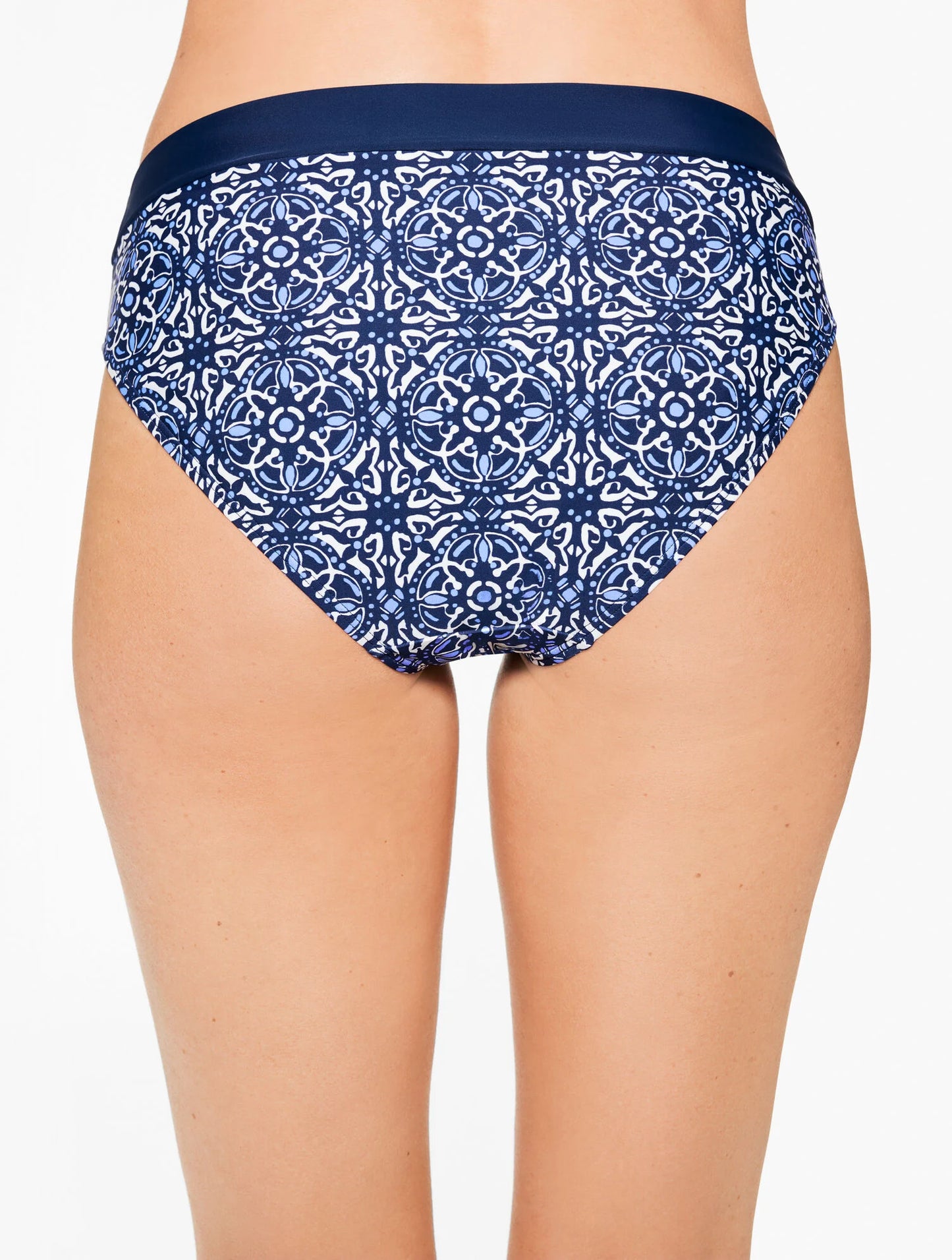 Aqua Club High Waist Swim Bottom - Ibiza Tile