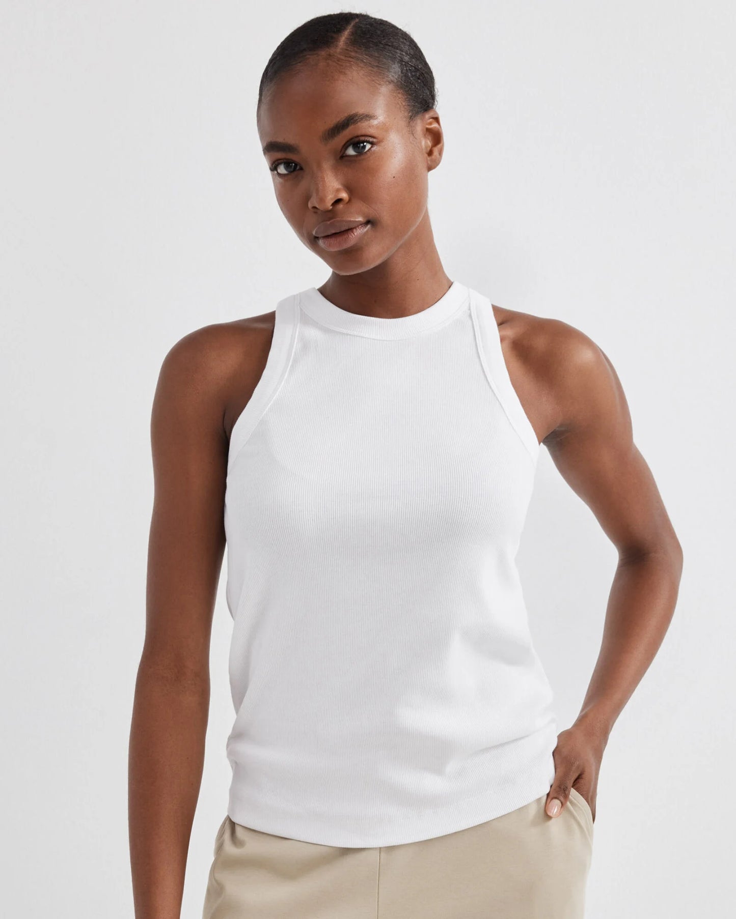 Essential Organic Cotton Racerback Tank