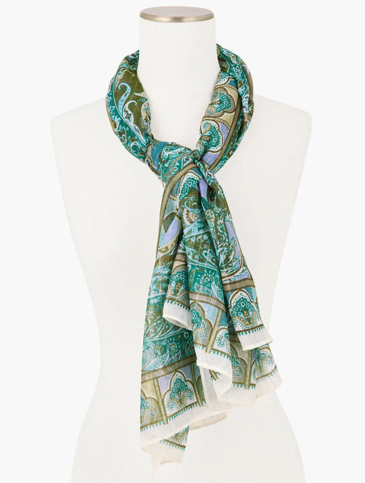 Echo Paisley Oversized Square Scarf