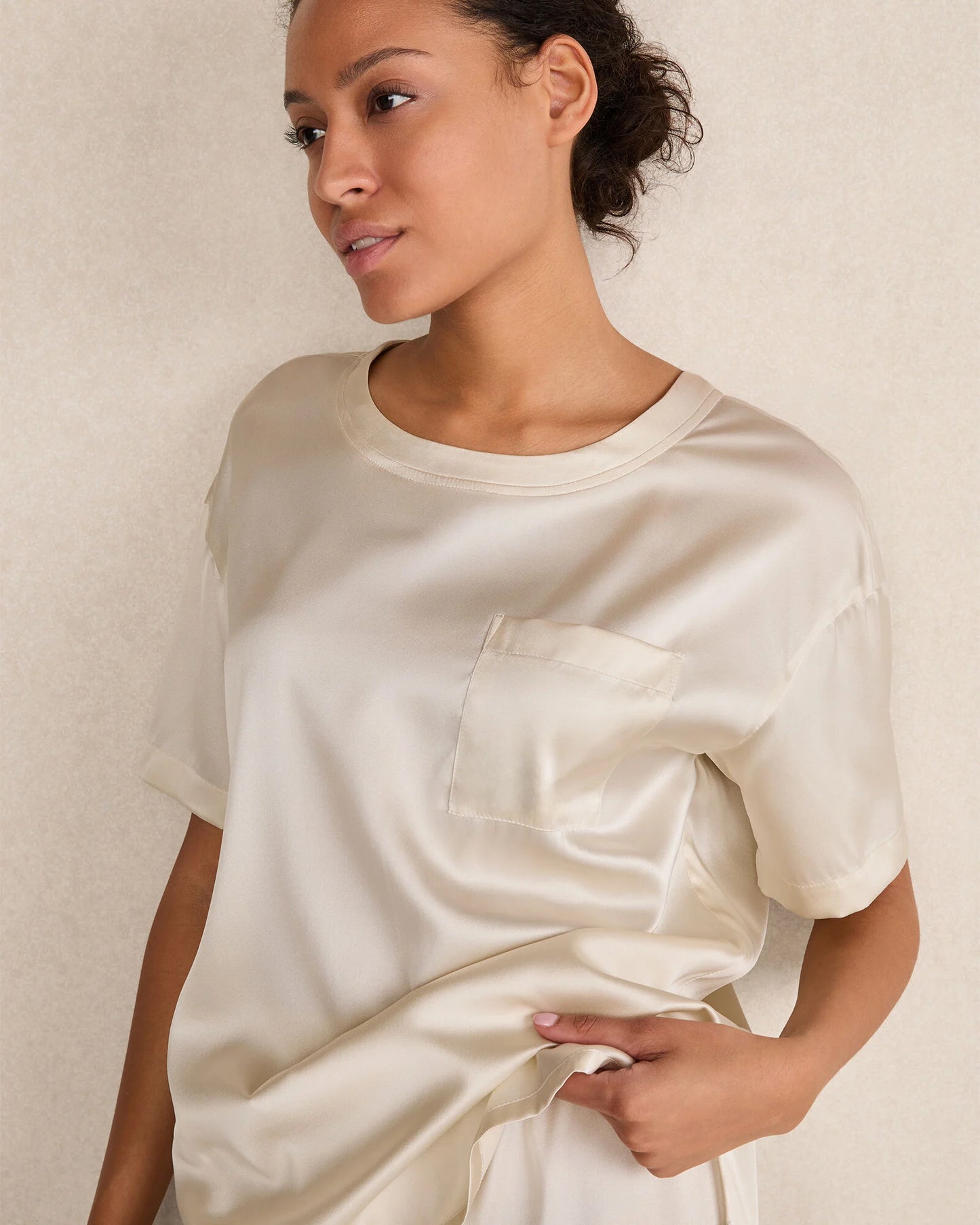 Washable Silk Sleep Top