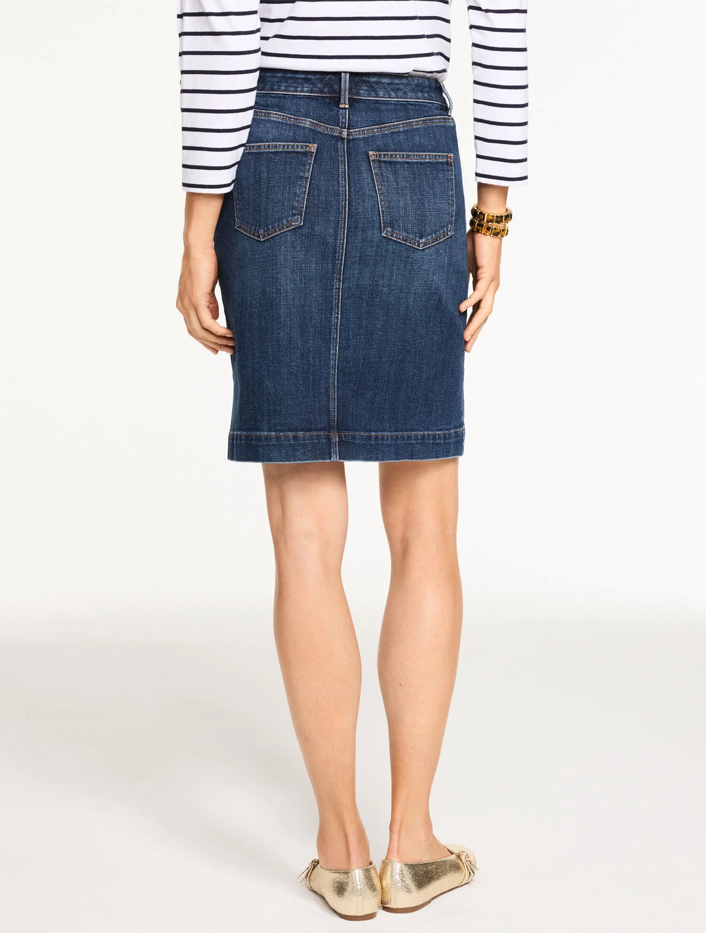 Denim A-Line Skirt - Adelaide Wash