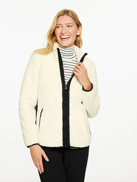 Cozy Sherpa Jacket - Colorblock