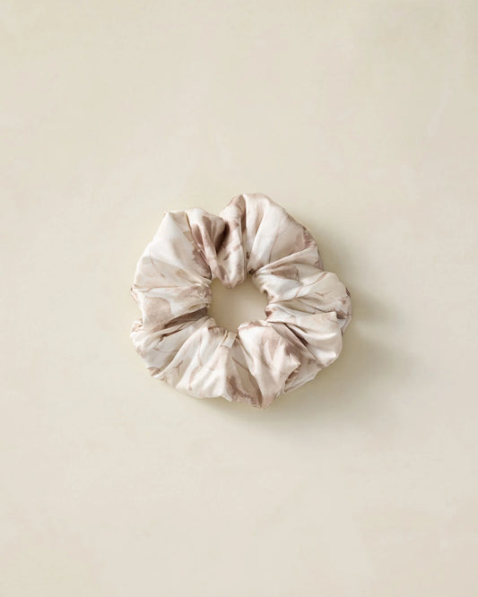 Washable Silk Tranquil Floral Scrunchie