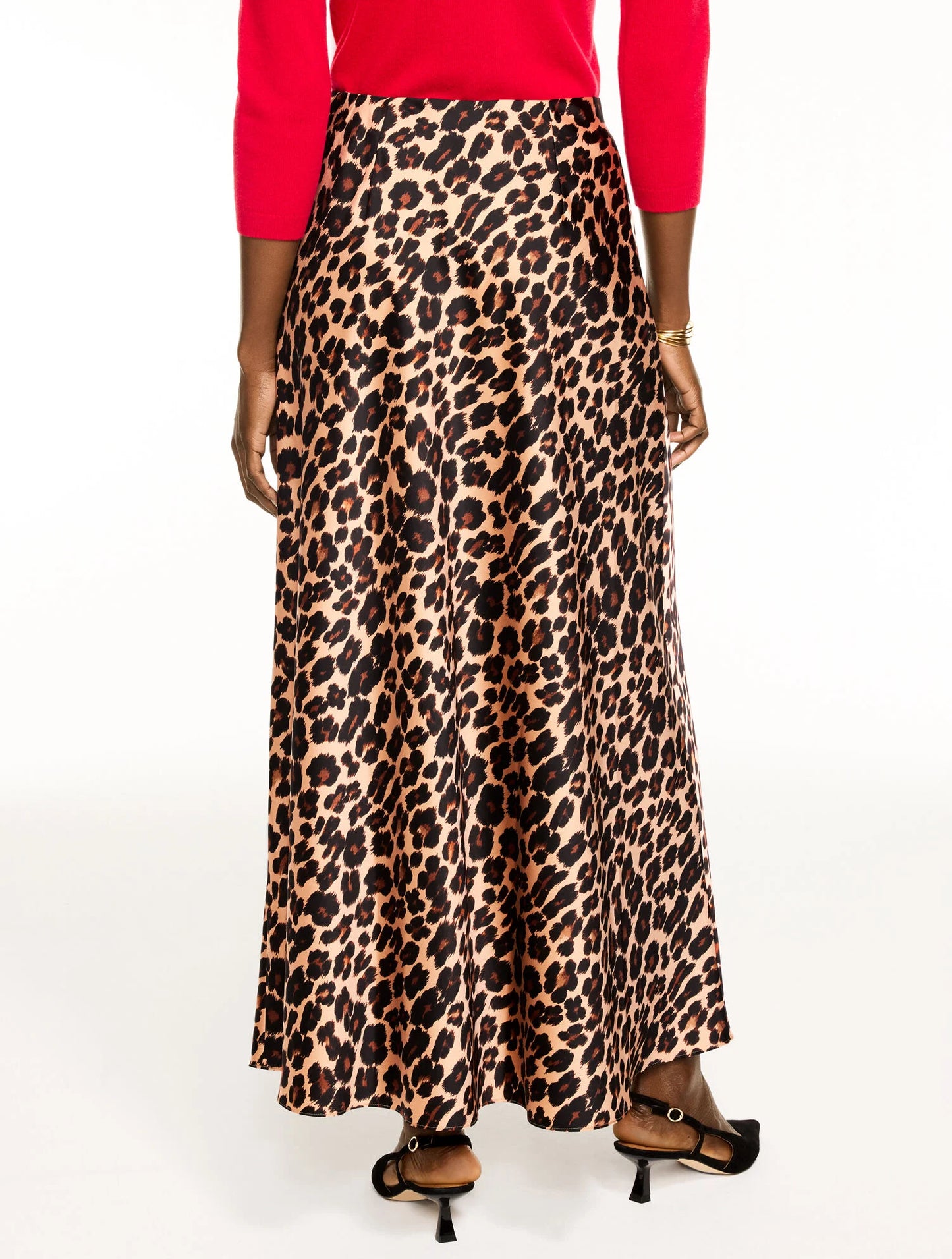 Satin Maxi Skirt - Opulent Ocelot