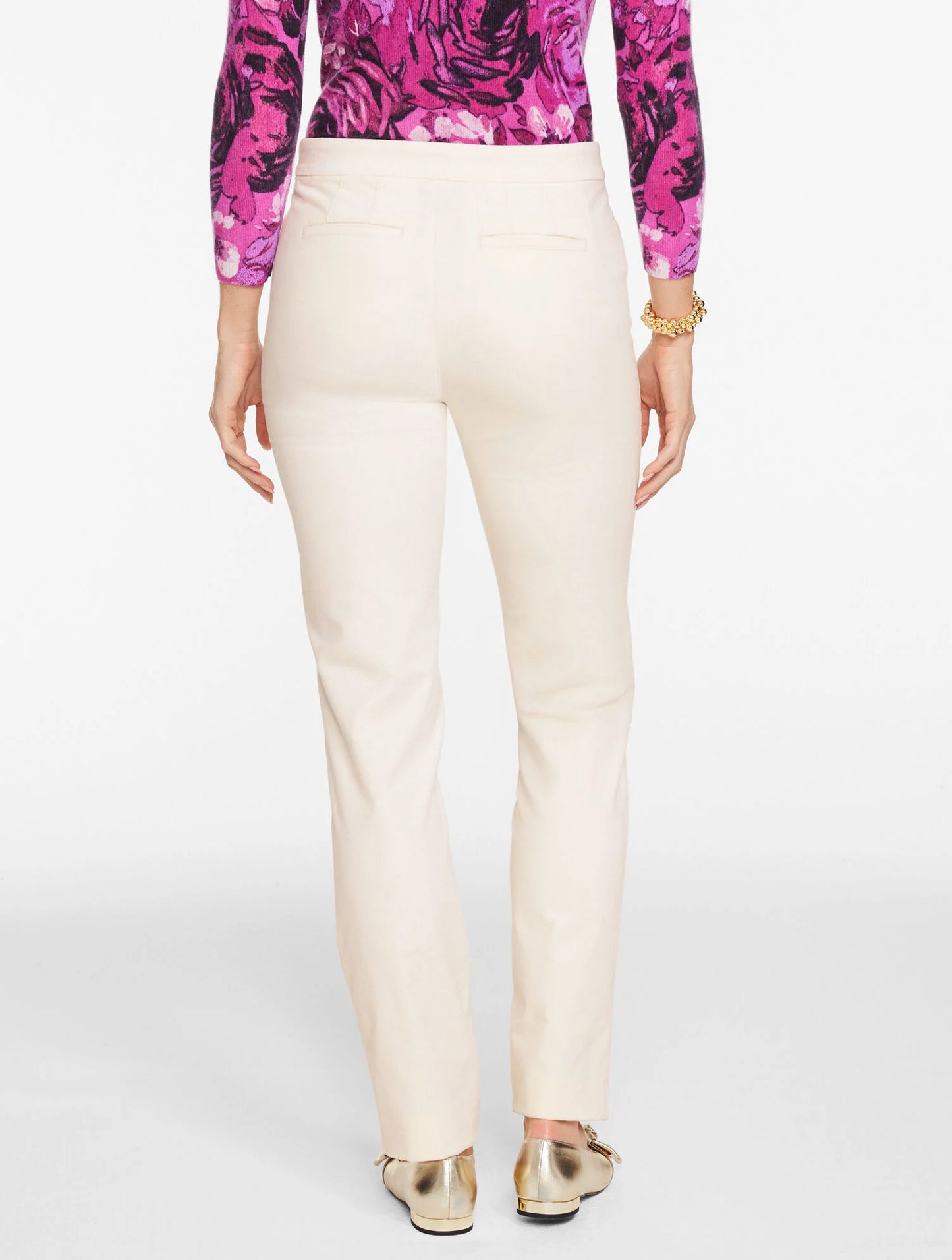 Straight Leg Velveteen Pants