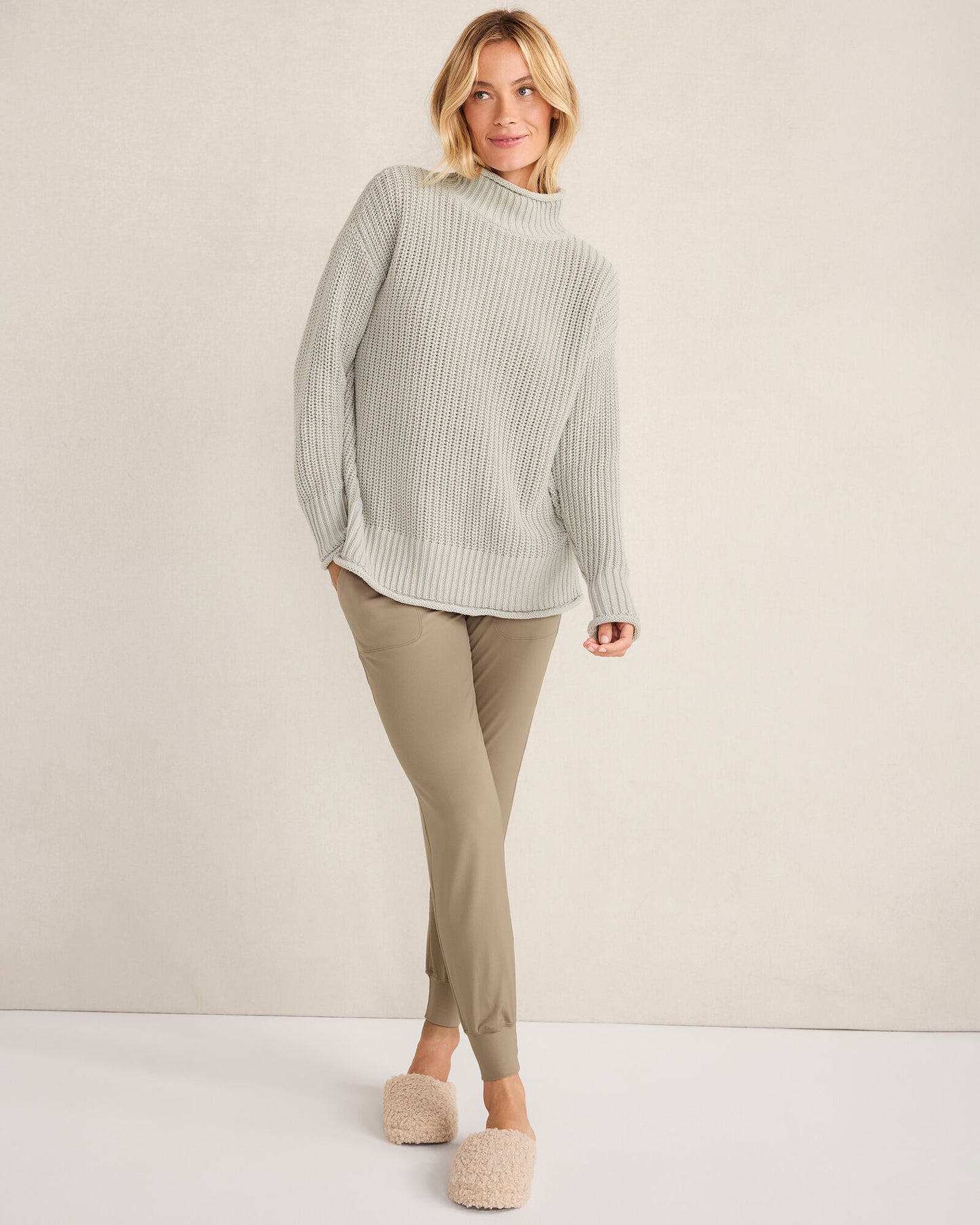 Organic Cotton Roll Neck Sweater