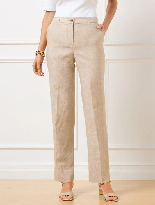 Talbots Southampton Straight Leg Linen Pants